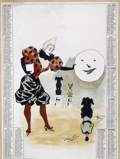 Circo: i cani sapienti - calendario, Arti Deco da School French