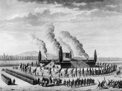 Rivoluzione francese: Funerali in onore dei cittadini morti a Nancy nel settembre 1790 da School French