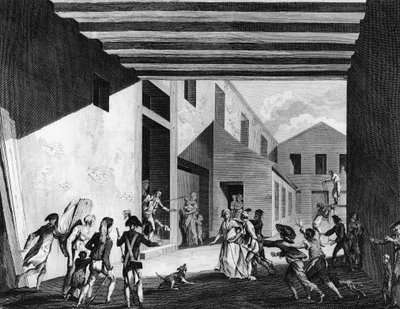 Rivoluzione francese e movimento antirivoluzionario: arresto di Cecile Renaud (o Cecile Aimee Renault) da School French