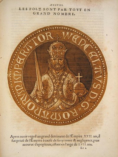 Sacro Romano Imperatore Venceslao di Boemia da School French