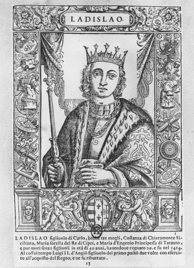 Ladislao il Magnanimo (incisione) da School French