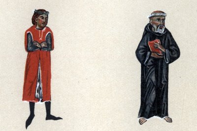 Marcabru, un trovatore del Medioevo, illustrazione da 