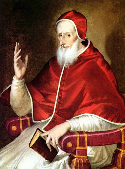 Papa Pio V (Antonio Michele Ghislieri) papa dal 1566 al 1572 da School French