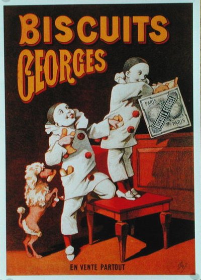 Poster pubblicitario dei biscotti 