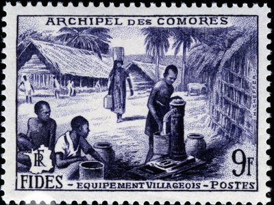 Francobollo delle Comore da School French
