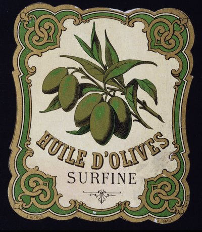 Etichetta di Olio d