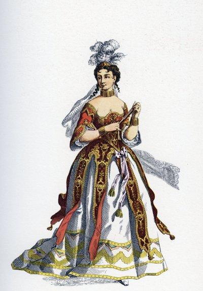 La principessa di Elide - Illustrazione per Opere Complete di Molière da School French