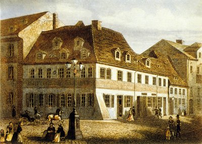 Luogo di nascita del compositore Robert Schumann a Zwickau, Sassonia da School German