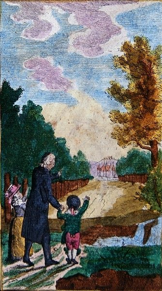 Bambini con il loro insegnante, da 