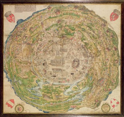 Mappa circolare di Vienna durante l