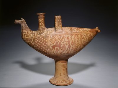 Askos a Forma di Uccello Geometrico, c.700 a.C. da School Greek