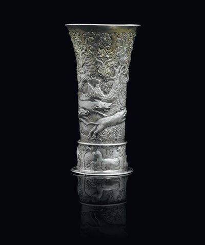 Bicchiere, Transilvania, c.1650 (argento parzialmente dorato) da School Hungarian