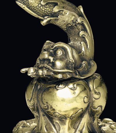 Coppa di nautilo montata, Nagyszeben, metà XVII secolo (dettaglio) da School Hungarian