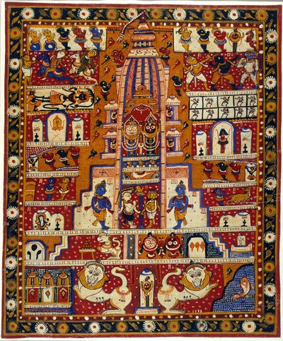 Diagramma del Tempio di Jagannath, c.1930 da School Indian