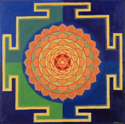 Disegno del Gayatri Yantra da School Indian