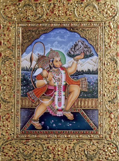 Signore Hanuman con Ricamo d