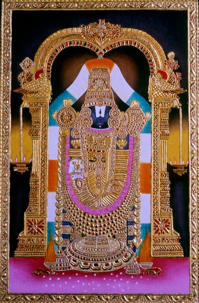 Miniatura di Lord Tirupati Balaji, India da School Indian