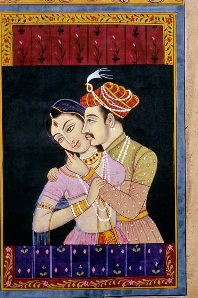 Miniatura Mughal, Scena d