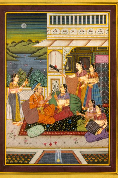 Miniatura Mughal, scene d