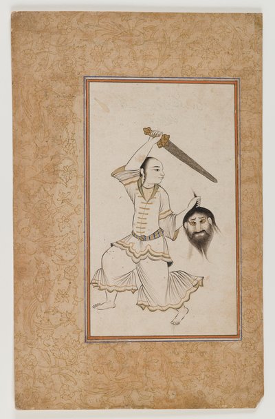 Figura mitica da un manoscritto astrologico da School Indian