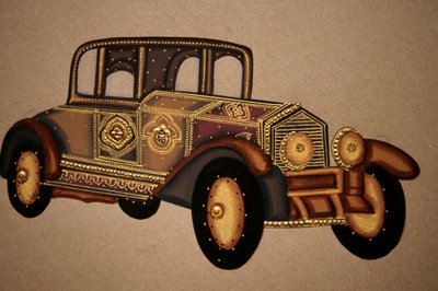 Vecchio Modello di Carro Reale, India da School Indian