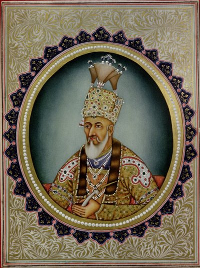 Ritratto di Bahadur Shah II (1775-1862) da School Indian
