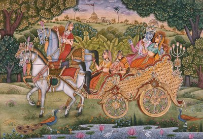 Radha e Krishna da School Indian