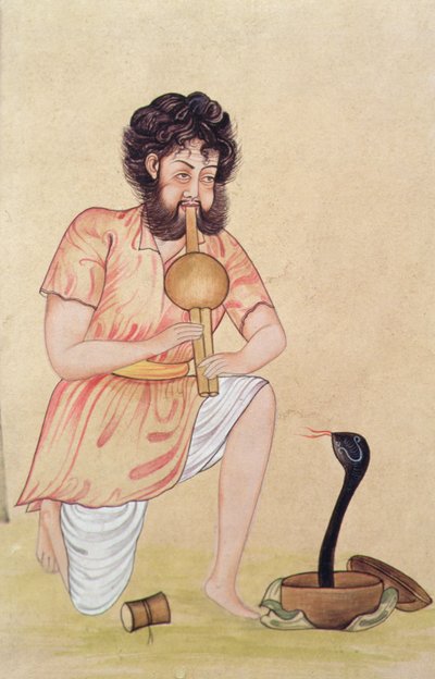 Incantatore di serpenti da School Indian