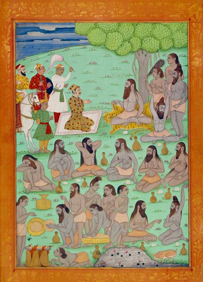 Sovrano e corte del guru dello Shah Alem. Miniature indiane e persiane in "Storia dell