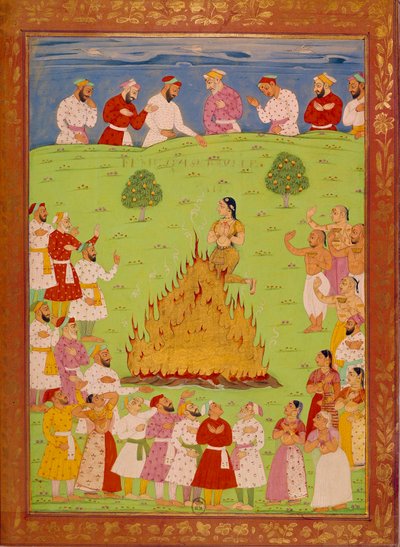 Donna del radja jasingle che si sacrifica nel cuore dello shah alem da School Indian