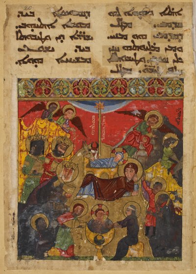 La Natività e la visita dei Tre Re. Una rappresentazione apocrifa della nascita di Cristo da School Iraqi