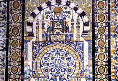 Tunisia a Kairouan: decorazione della Moschea da School Islamic