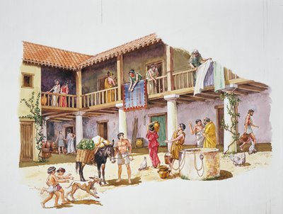 Atene antica - ricostruzione di una casa da School Italian