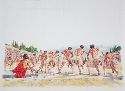 Antica Atene - ricostruzione dello Stadio da School Italian