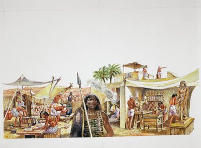 Tebe antica - ricostruzione di un quartiere di Deir el-Medina da School Italian