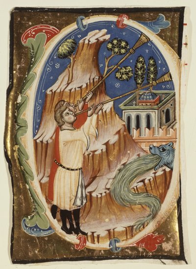 Scena apocalittica, fine XIII-inizio XIV secolo (tempera e foglia d