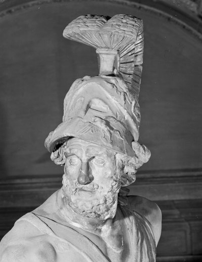Menelao che sostiene il corpo di Patroclo, copia di un originale greco (marmo) da School Italian