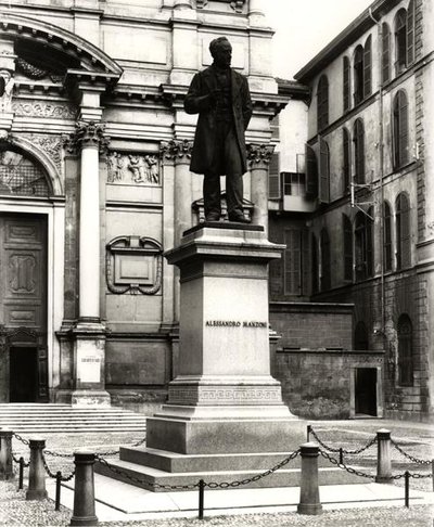 Monumento ad Alessandro Manzoni (1785-1873) da School Italian