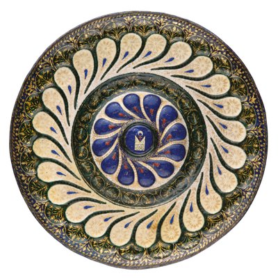 Piatto circolare policromo, veneziano, c.1500 da School Italian
