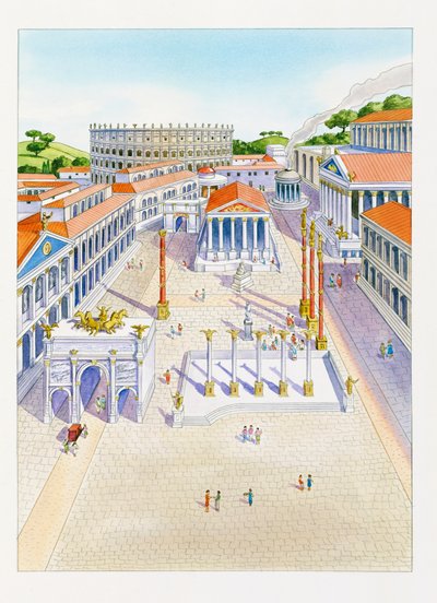 Fori Imperiali ricostruiti da School Italian