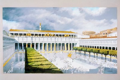 Ricostruzione della piazza del Foro di Traiano, Roma da School Italian