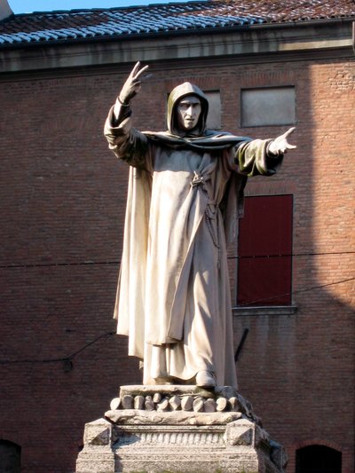 Statua di Girolamo Savonarola da School Italian