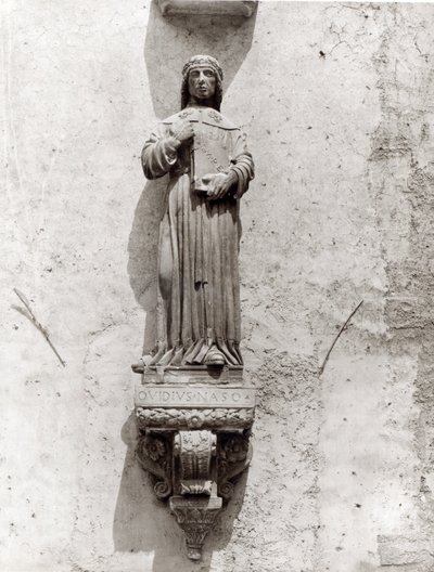 Statua di Ovidio (43 a.C.-17 d.C.) da School Italian