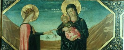 Il matrimonio mistico di Santa Caterina, scuola fiorentina da School Italian