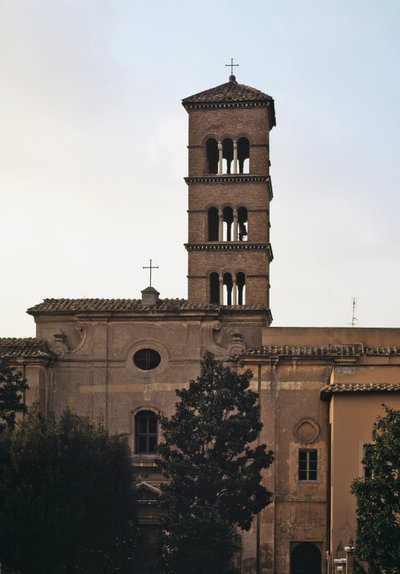 Vista della chiesa di San Sisto Vecchio da School Italian