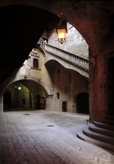 Veduta del cortile da School Italian