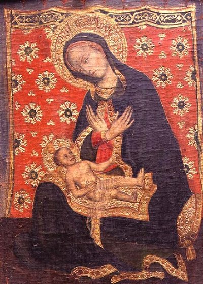 Vergine col Bambino, probabilmente fine XVI secolo da School Italian