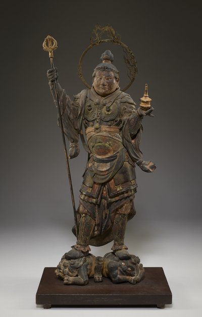 Bishamonten (Vaisravana, Guardiano del Nord) da Japanese School