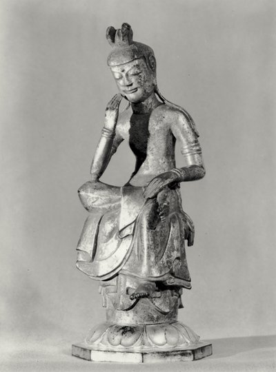 Bodhisattva seduto in posa meditativa, c.645-794 da Japanese School