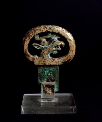 Manico in bronzo con testa di grifone da Japanese School